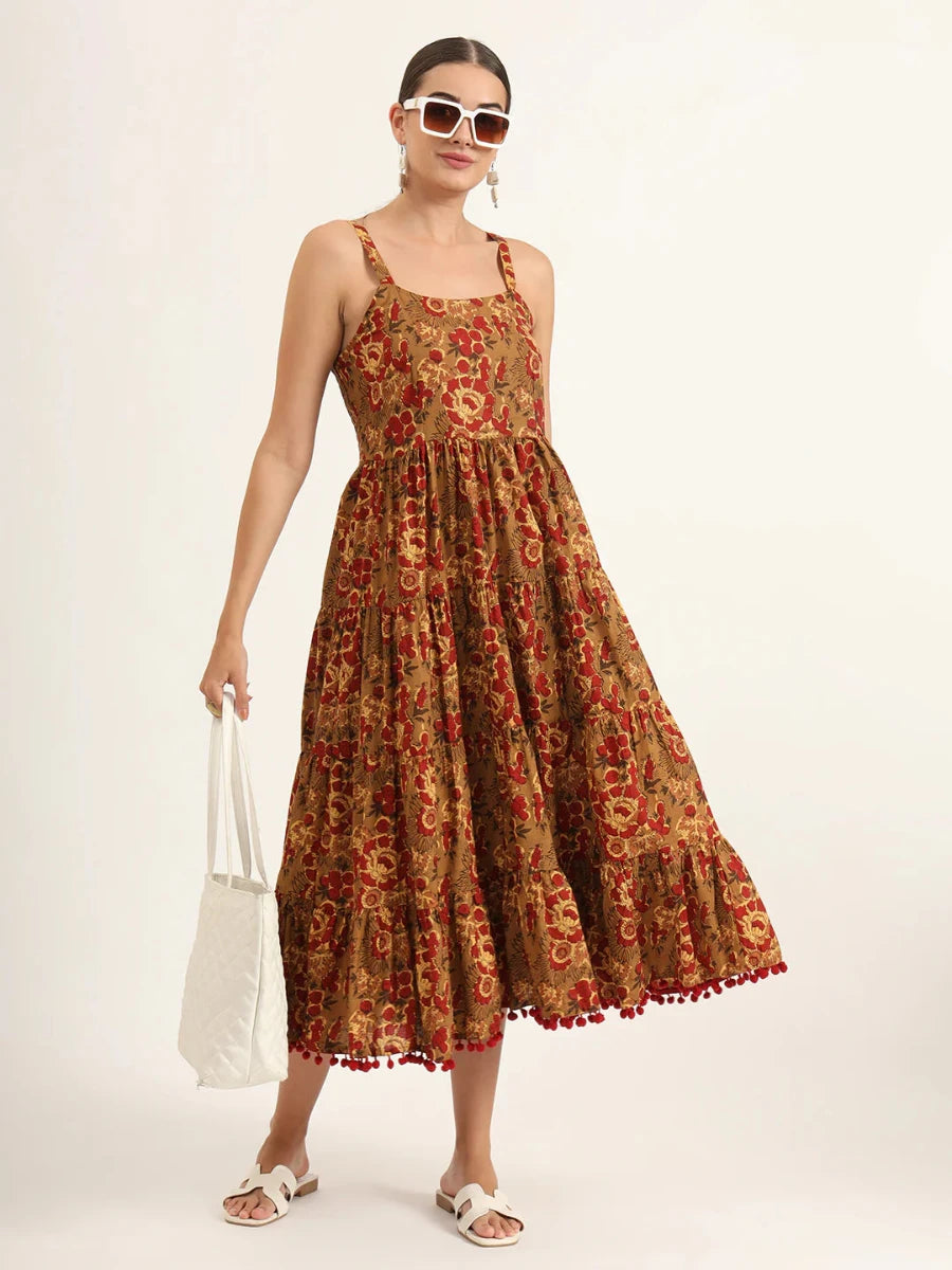 Pure Cotton Fit & Flare Dress