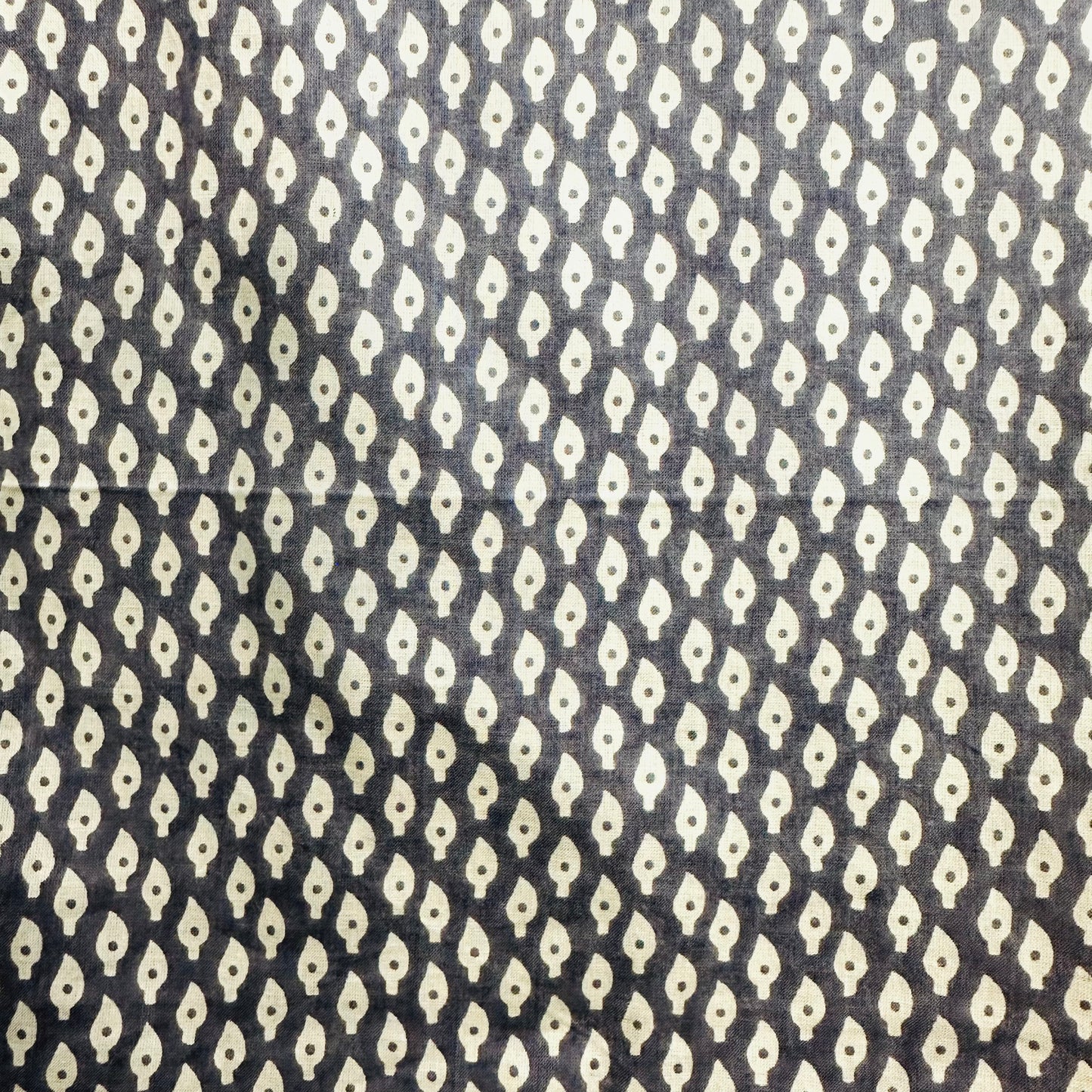 Black and white patterned Cotton scarf