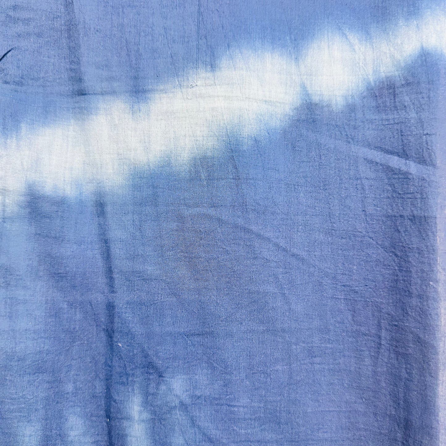 Blue tie-dye Cotton scarf