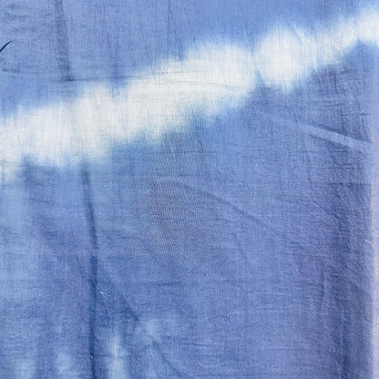 Blue tie-dye Cotton scarf