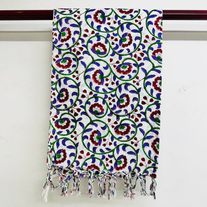 Decorative scarf with a colorful pattern