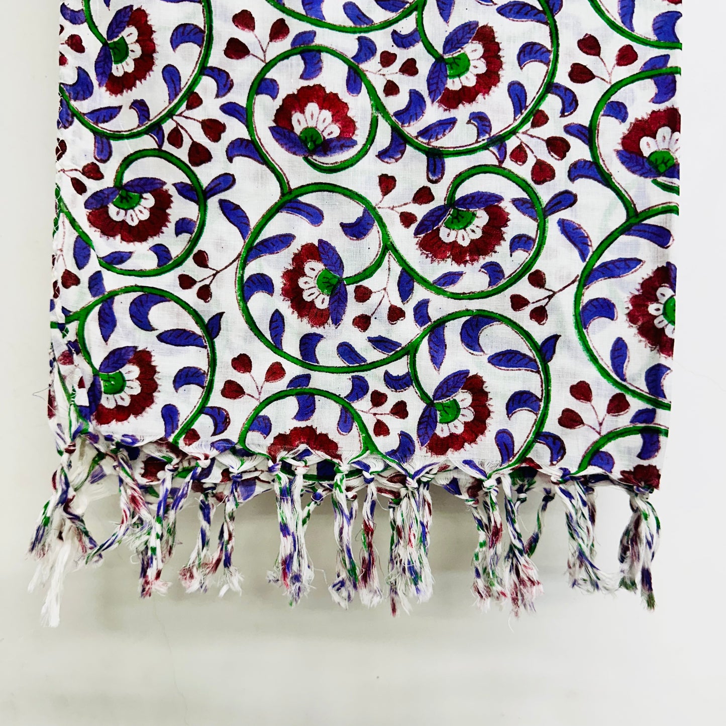 Decorative Cotton scarf with a colorful pattern