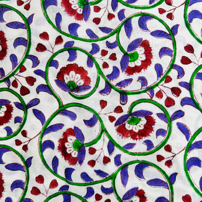Decorative Cotton scarf with a colorful pattern