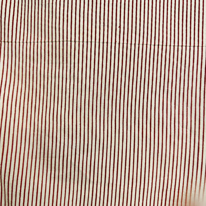 Brown Cream Strip Cotton Scarf