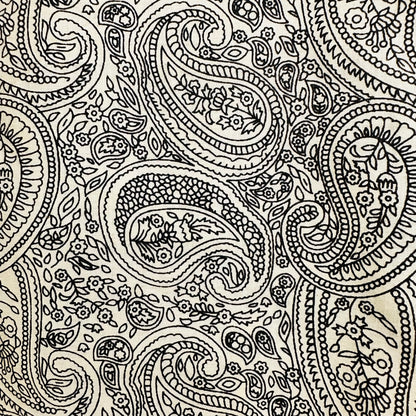 Paisley patterned Cotton scarf with tassels