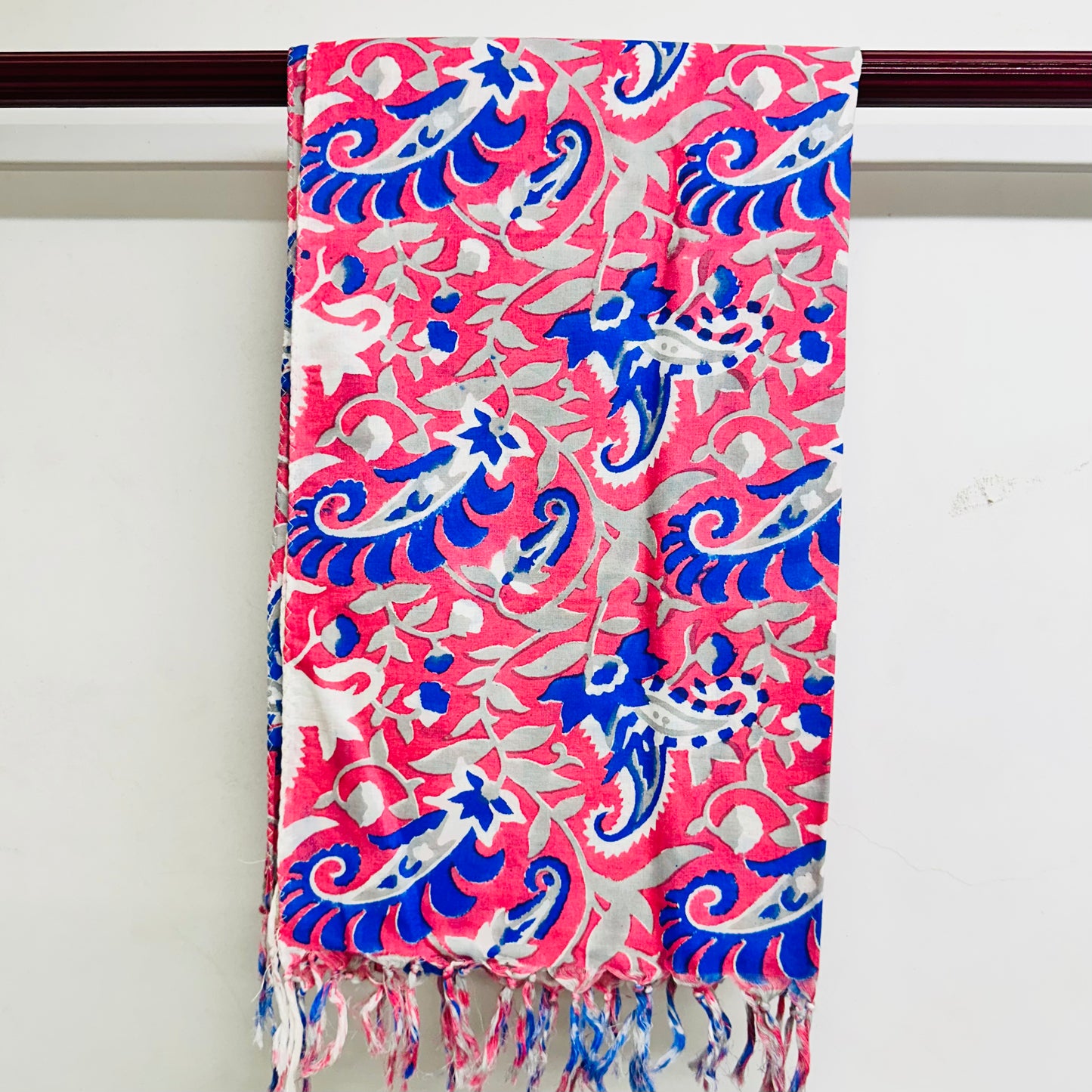 Colorful scarf with a pattern