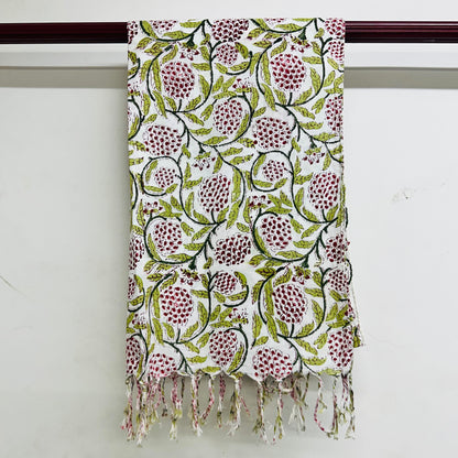 Scarf with floral pattern
