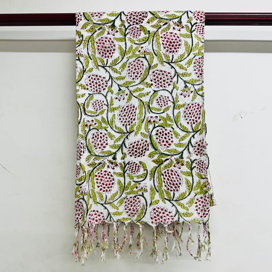 Scarf with floral pattern
