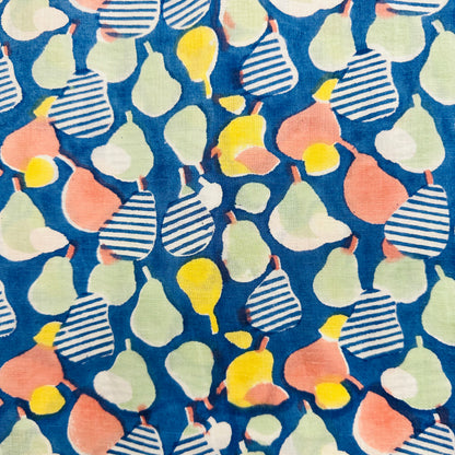 Colorful patterned Cotton scarf with tassels