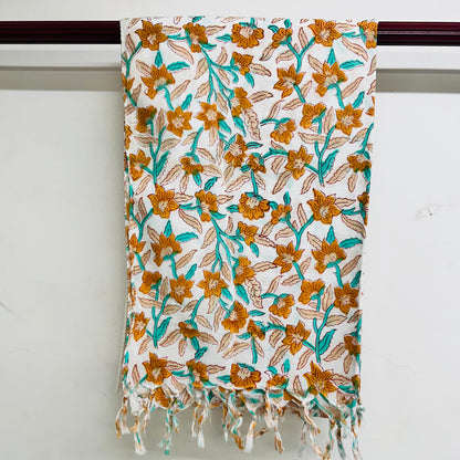 Floral patterned scarf