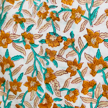 Floral patterned Cotton scarf