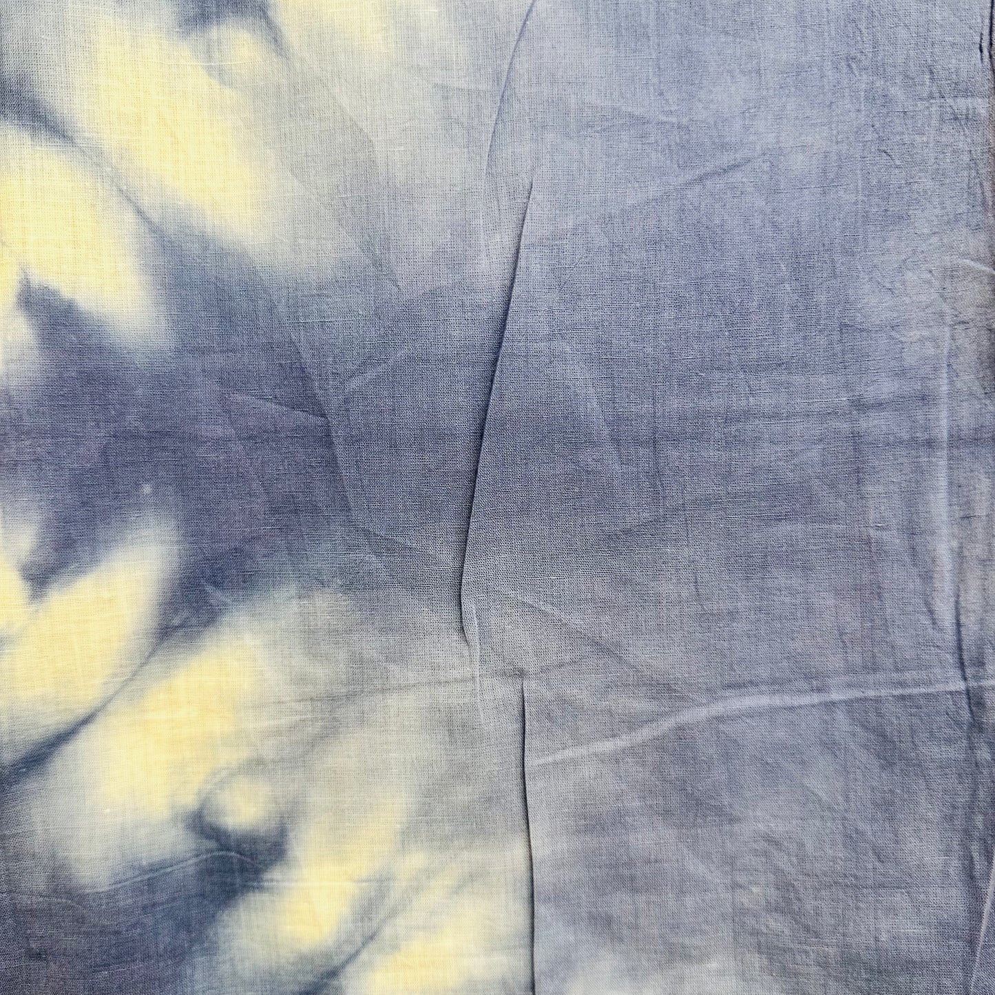 Blue tie-dye scarf