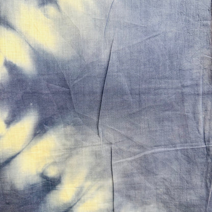 Blue tie-dye scarf