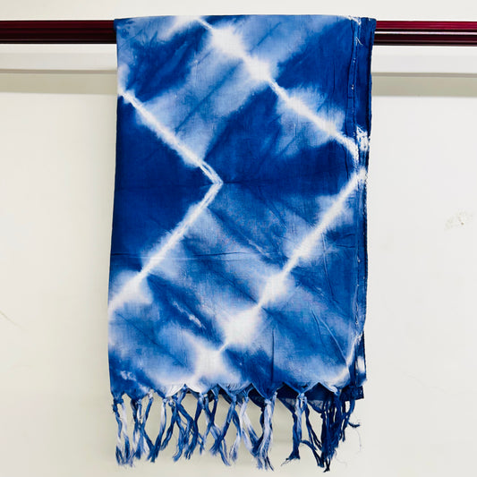 Blue tie-dye Scarf