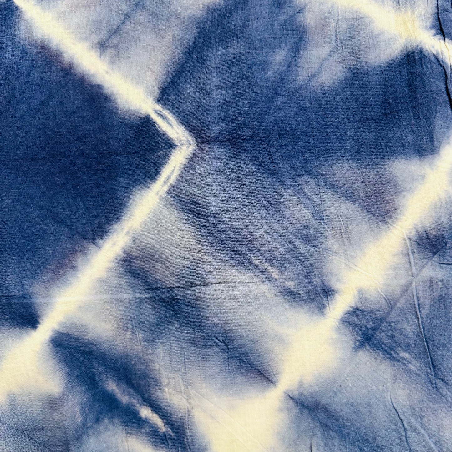 Blue tie-dye Cotton scarf