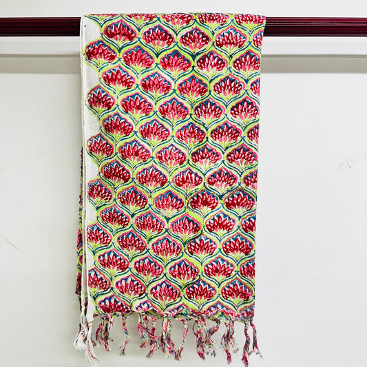 Colorful patterned scarf 