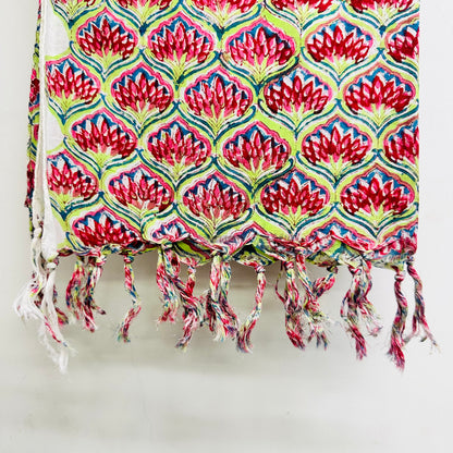 Colorful patterned Cotton scarf