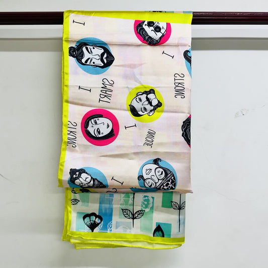 Printed Satin Scarf
