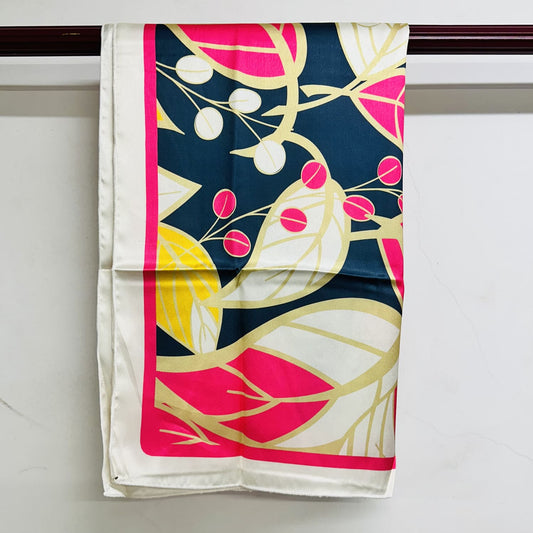 Printed Satin Silk Scarf
