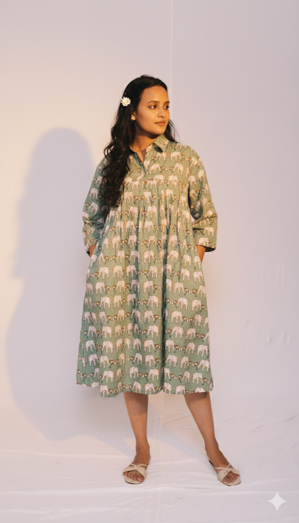 Elephant print dress