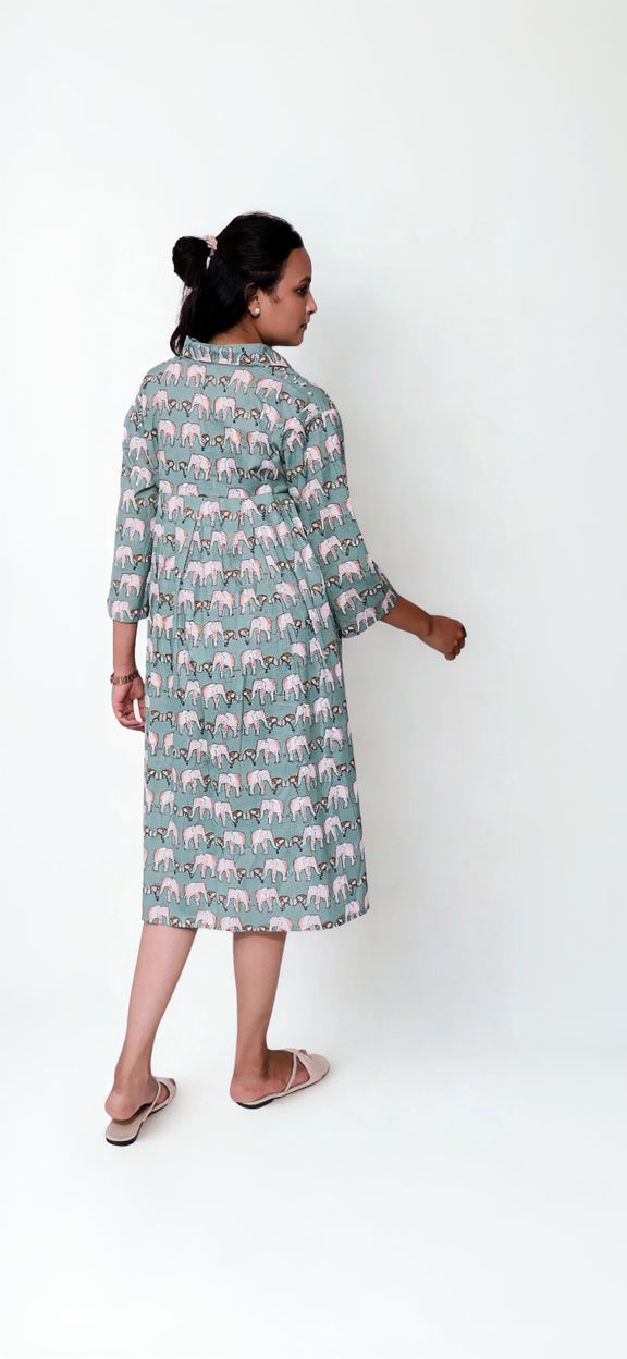 Elephant print dress