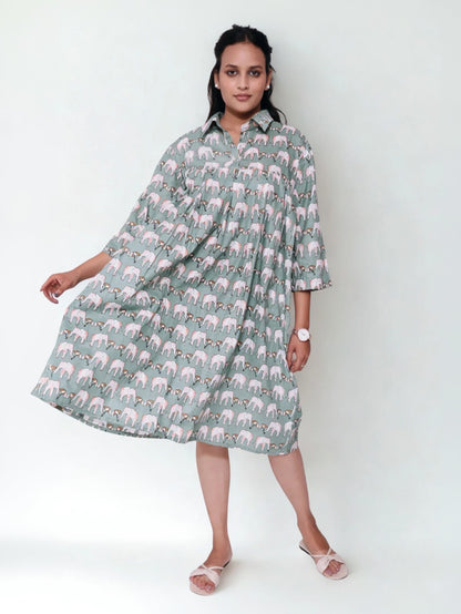 Elephant print dress