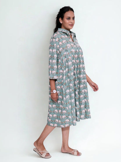 Elephant print dress