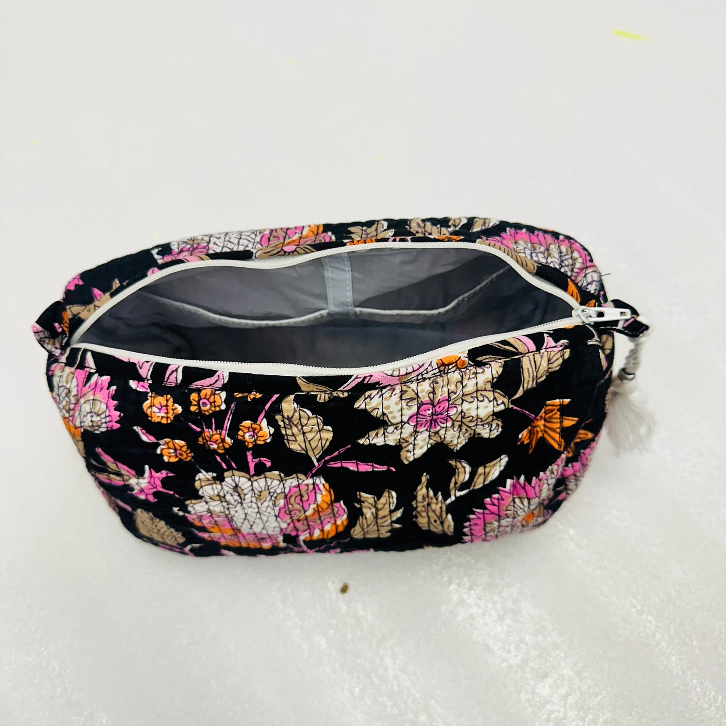 Floral Pink flower patterned Travel Organizer Pouch, Cosmetic Bags, Toiletry Kit