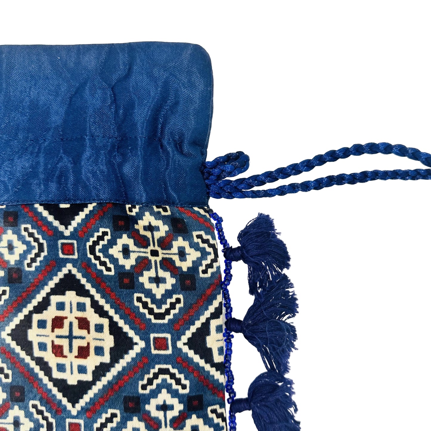 Ajarakh Mashroo Silk Potli Bag