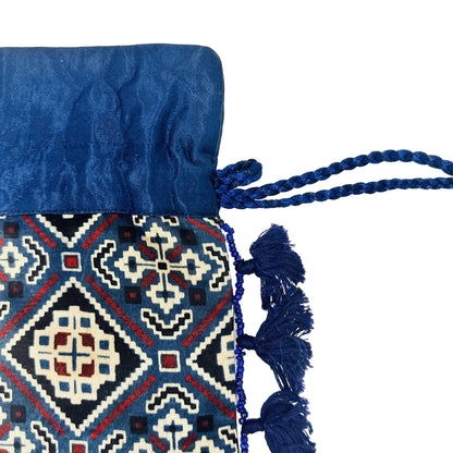 Ajarakh Mashroo Silk Potli Bag