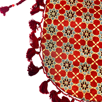 Ajarakh Mashroo Silk Potli Bag